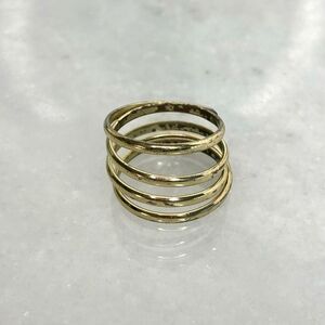 Francesca’s Gold-tone Wrap Around Costume Coiled Spiral Ring Size 8.5